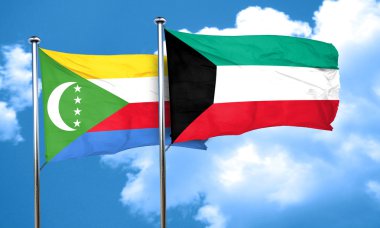 Kuveyt bayrağı, 3d render ile Komor bayrağı