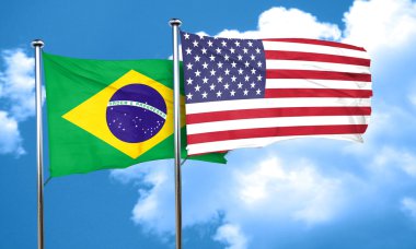 Brasil bayrak, 3d render