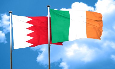 İrlanda bayrağı, 3d render ile Bahreyn bayrağı