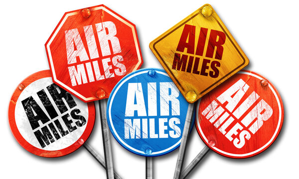 воздушные мили, 3D рендеринг, указатели улиц
