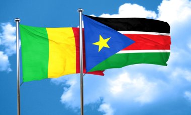 Güney Sudan bayrağı, 3d render ile mali bayrağı