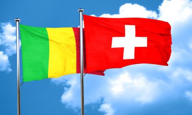 İsviçre bayrağı, 3d render ile mali bayrağı