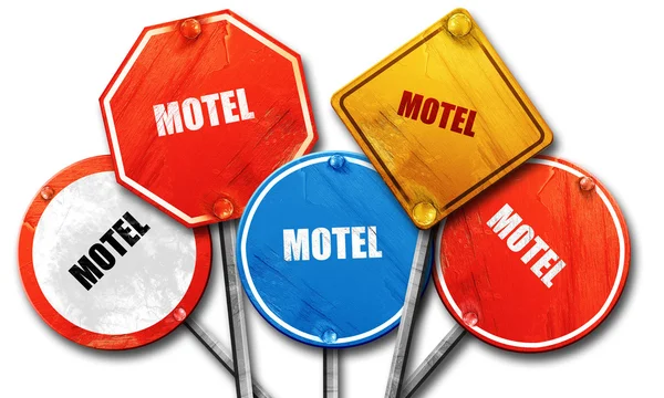Wakat znak dla motel, renderowania 3d, ostro collecti ulica znak — Zdjęcie stockowe