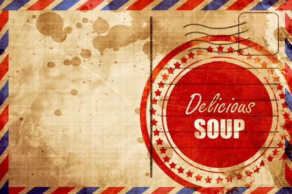 Delicious soup sign — Stock Photo, Image