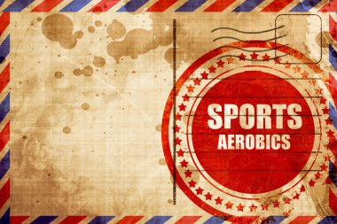 Spor aerobik arka plan oturum