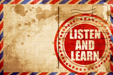 dinleyin ve öğrenin