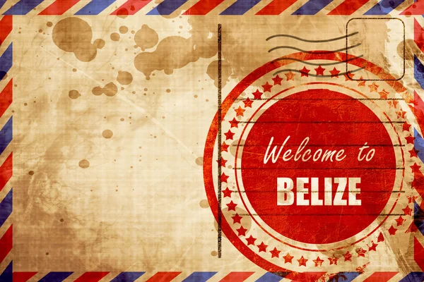 Välkommen till Belize — Stockfoto