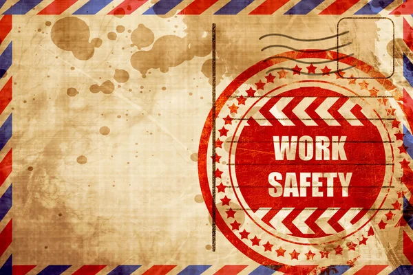 Знак безопасности работы — стоковое фото
