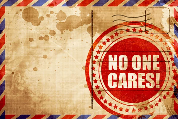 Ninguém se importa. — Fotografia de Stock