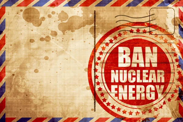 Prohibir la energía nuclear — Foto de Stock