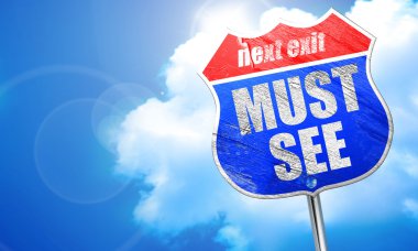 görmek gerekir, 3d render, mavi sokak tabelası