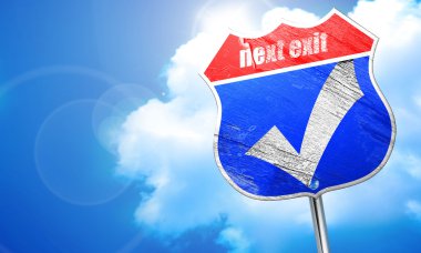 Kene düzgünleştirilmiş çizgileri, 3d render, mavi sokak tabelası ile onaylı