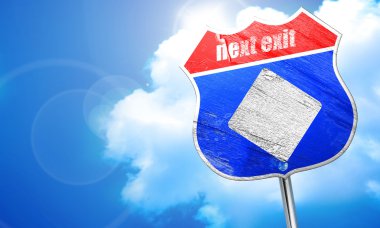 Elmas kart arka plan, 3d render, mavi sokak tabelası