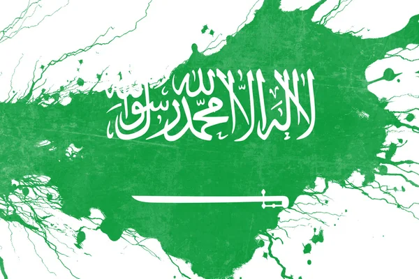 Bandiera saudita arabia — Foto Stock