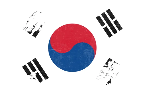 Coreia do Sul Bandeira — Fotografia de Stock