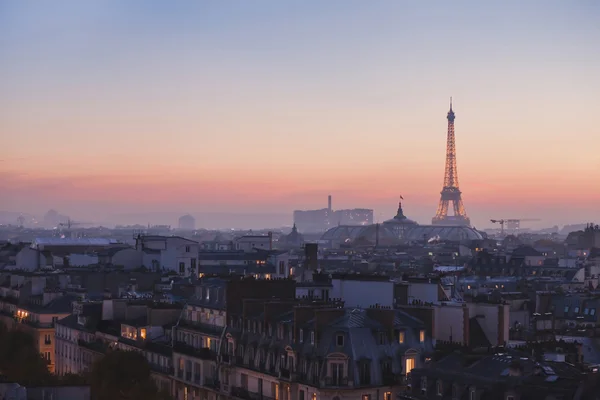 Panorama iluminado de París — Foto de Stock