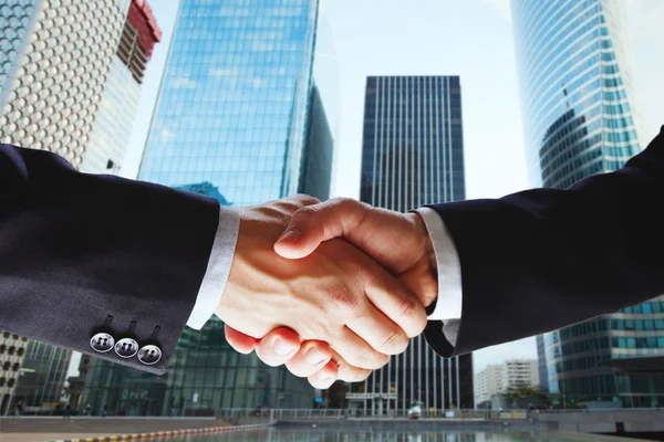 Businessmen having handshake — Stock Photo, Image