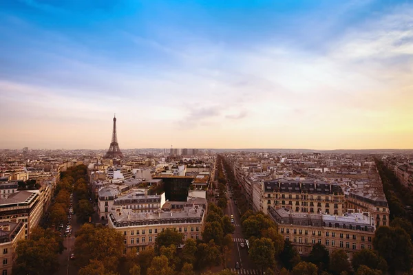 Panoramisch uitzicht over Parijs — Stockfoto