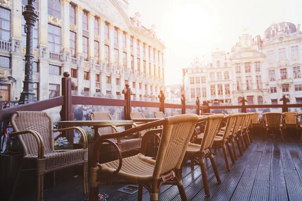 Offene Terrasse des Cafés — Stockfoto