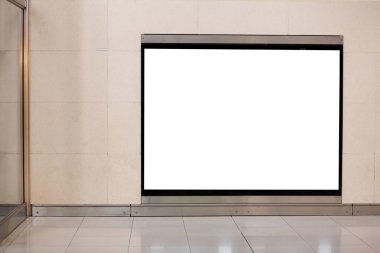 Yatay boş billboard