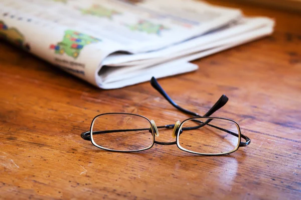 Close up of glasses on the table — Stock Photo, Image