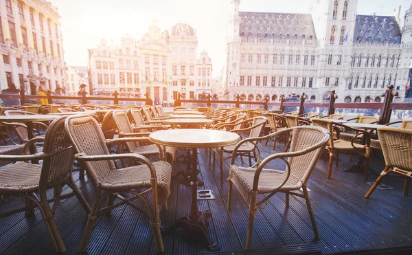 Belo café em Bruxelas — Fotografia de Stock