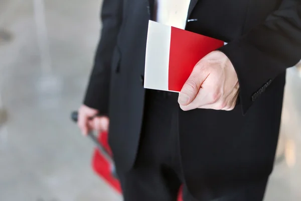 Control de pasaportes en aeropuerto — Foto de Stock