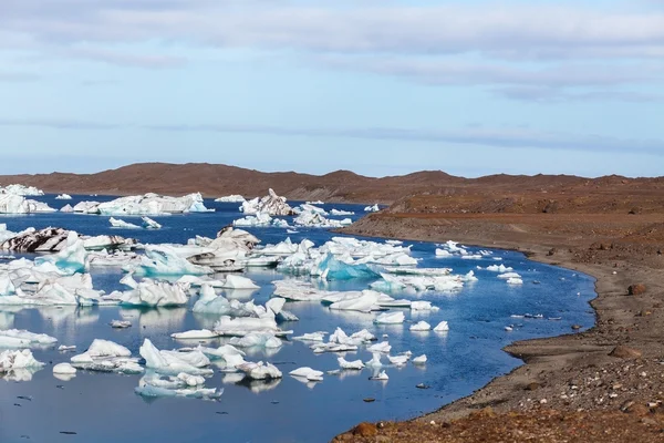 Lago glaciar na Islândia — Fotografia de Stock