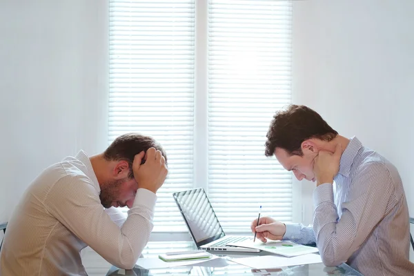 Tired business men — Stock Photo, Image