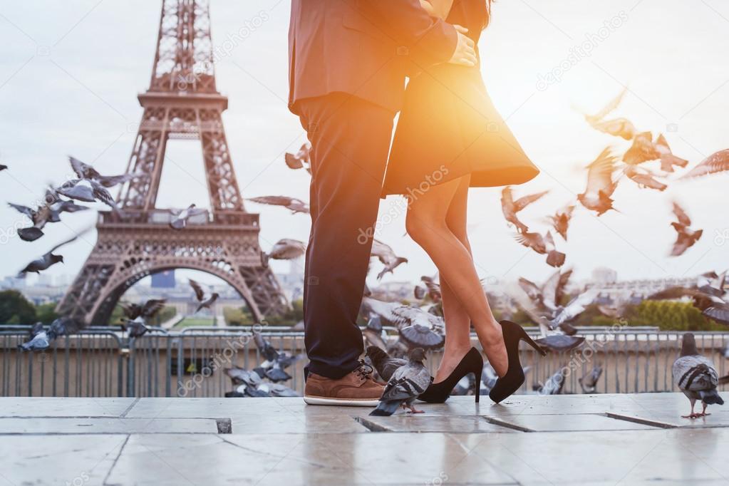 couple near Eiffel tower
