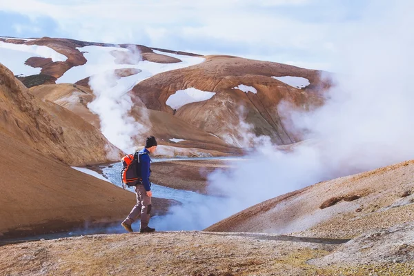 Paisagem vulcânica perto de Kerligafjoll — Fotografia de Stock