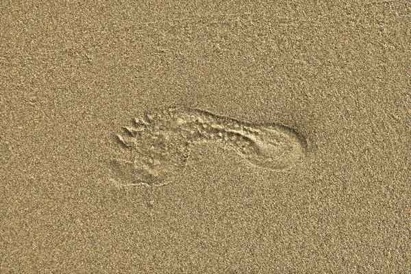 Footstep in sand