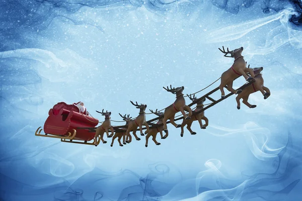 Weihnachtsmann und Schneefantasie! — Stockfoto