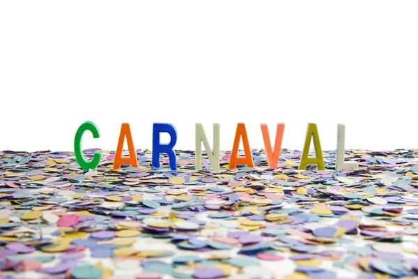 Braziliaans Carnaval confetti en kleurrijk — Stockfoto