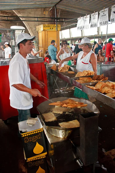 Pastelové prodejce na Ceagesp — Stock fotografie