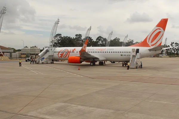 Compagnia aerea Gol all'aeroporto internazionale di Maceio - Zumbi — Foto Stock