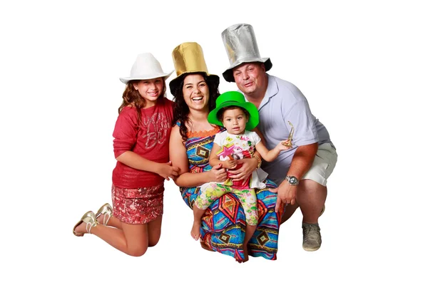 En lycklig brasiliansk familj — Stockfoto