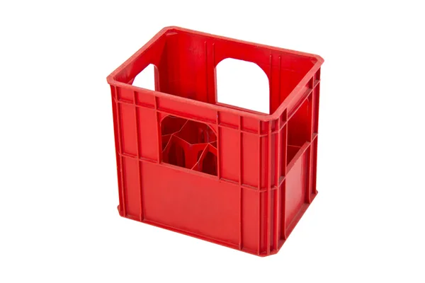 Isolated red crate — Stock Photo, Image