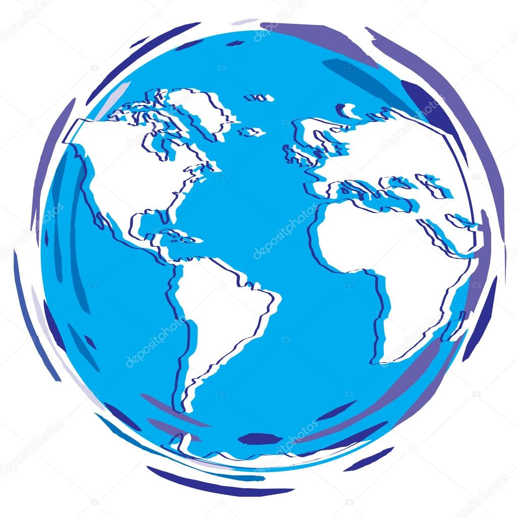 Stylized Earth Planet - Globe