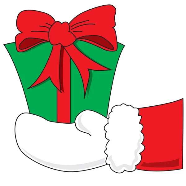 Entrega de regalo de Navidad — Vector de stock