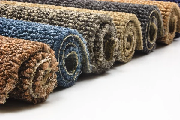 Colorful carpet rolls — Stock Photo, Image