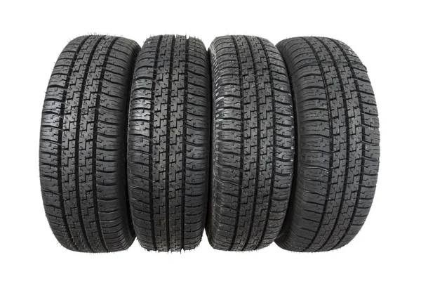 Conjunto de pneus novos — Fotografia de Stock