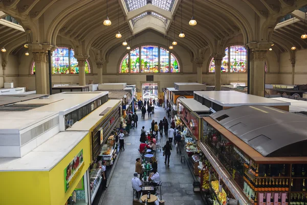 Mercado municipal en San Pablo, Brasil — Foto de Stock