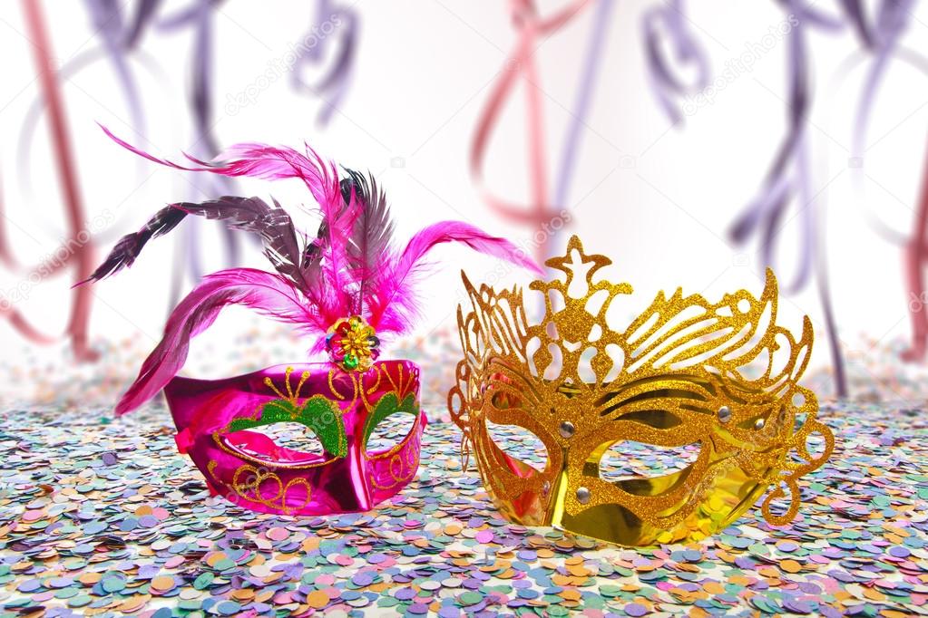 Carnival masks and background 