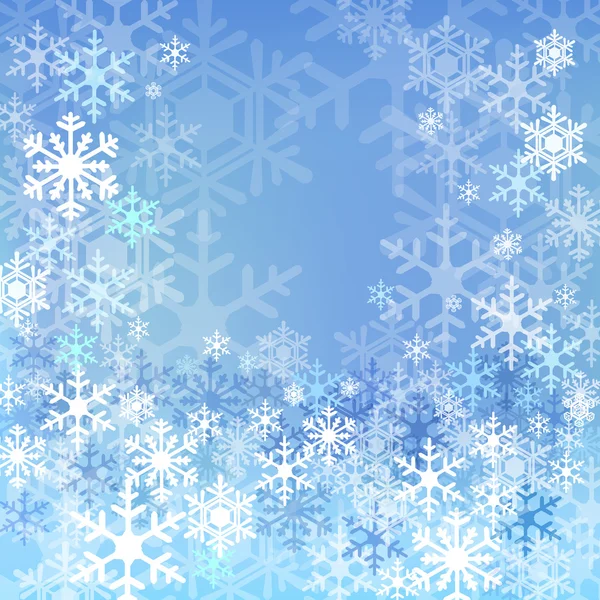 Blue snow background — Stock Vector