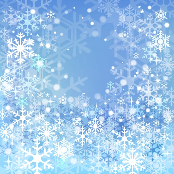 Blue snow background — Stock Vector