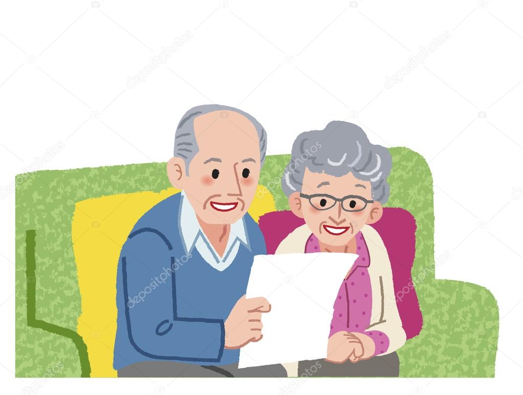 Senior couple planning their travel 