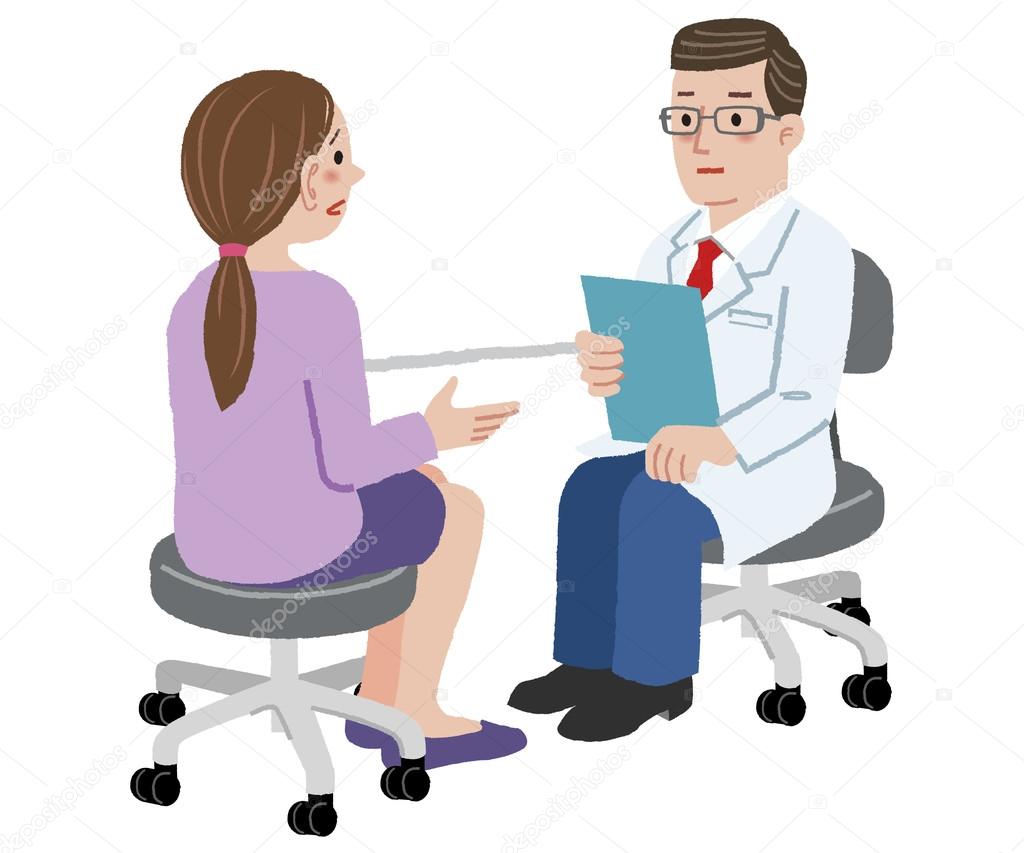 Doctor listening his patient health complains