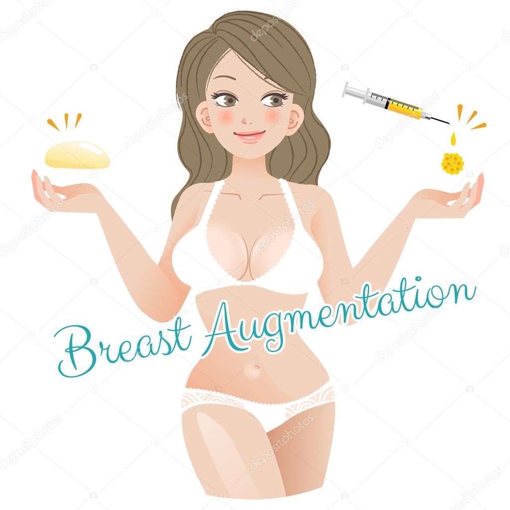 Curvy Woman Breast Augmentation Concept
