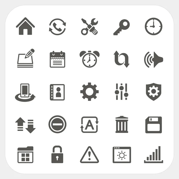 Setting icons set — Stock Vector